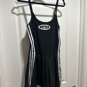 Adidas Black and White Balloon Dress